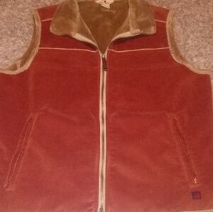Women's Woolwich Vest Size Large Color Cinnamon Warm Zipper Pockets Winter...